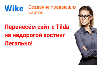 Перенос сайт с Tilda на хостинг. Легально