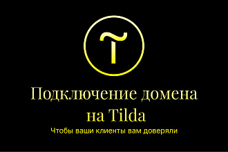 Подключу домен к сайту на Тильда, Tilda