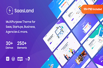 Saasland V3 многофункциональная ТЕМА ДЛЯ SAAS and startup