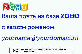 Электронная почта на ZOHO Mail для вашего домена