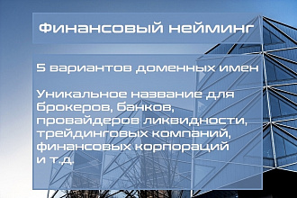 Финансовый нейминг
