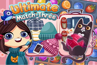 Готовая игра три в ряд Ultimate Match-Three для Android и IOS