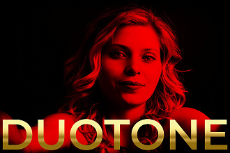 Портрет в стиле Duotone