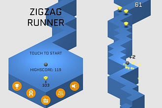 Исходники игры ZigZag Runner на Unity3D для iOS, Android