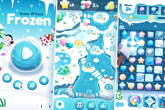 Готовая игра Frozen GUI Pack