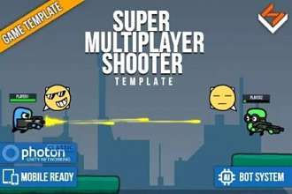 Готовый Премиум Проект Super Multiplayer Shooter для Unity + AdMob