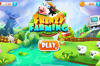 Исходник игры Frenzy Farming time management game kit. Unity