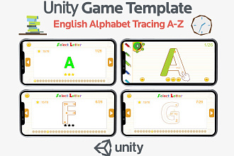 Исходник игры English Alphabet Tracing A-Z для Unity. Готовый проект