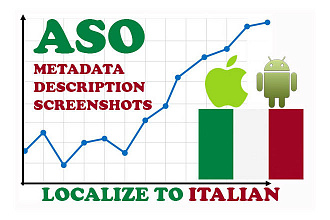 App Store Optimization, ASO локализирую приложение, игру для Италии