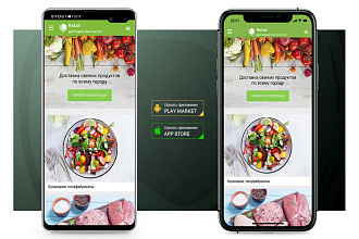 Мобильное приложение для магазина продуктов питания и доставки еды