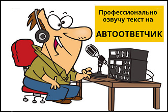 Профессионально озвучу мужским голосом Ваш автоответчик, на русском