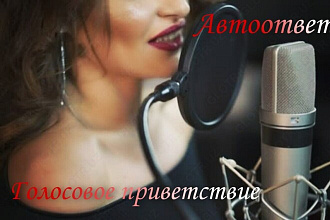 Профессиональная озвучка голосового приветствия, автоответчика