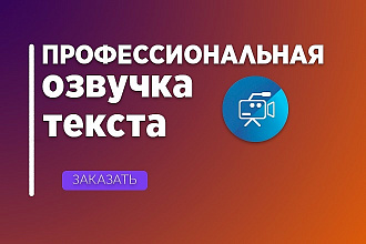 Профессиональная озвучка текста
