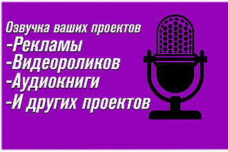 Сделаю озвучку к вашему проекту. Быстро и качественно