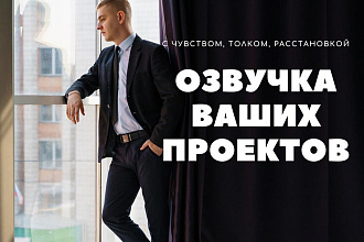 Диктор. Озвучу ваш проект. Реклама. IVR, Закадр