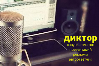 Профессиональная дикторская озвучка презентаций