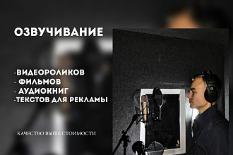 Качественная онлайн озвучка любых текстов реклама, видео, аудиокниги