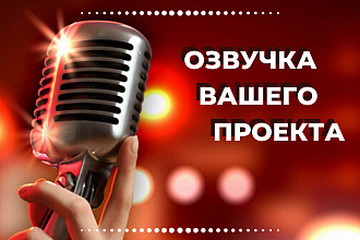 Озвучка Вашего проекта женским или мужским голосом