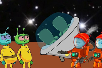 Ваш ребёнок главный герой в мультфильме - Космические приключения