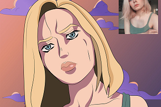 Портрет в стиле JoJo