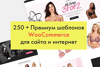 250 + Премиум шаблонов WooCommerce для сайта и интернет-магазина