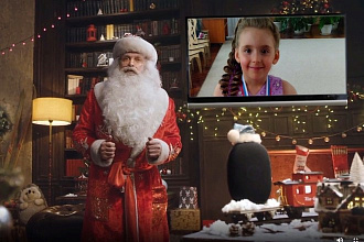 Именное детское видеопоздравление с Новым годом от Деда Мороза