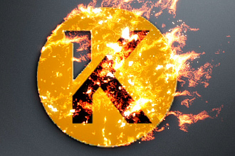 Огненный логотип. 4 варианта