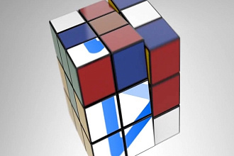 Заставка Лого Анимация Кубик Рубик 10 разных анимаций