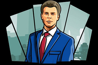 Нарисую портрет в стиле GTA