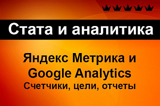 Установлю счетчики Яндекс Метрики и Google Analytics