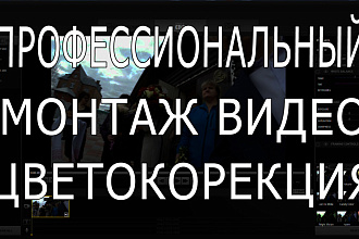 Хорошо смонтирую ваше видео. Добавлю цветокорекции и спецеффектов