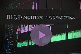 Профессиональный и креативный видеомонтаж. Полная отдача проекту