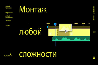 Монтаж и обработка видео любой сложности и любой тематики