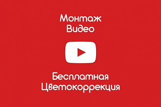 Монтаж видео + бесплатная цветокоррекция