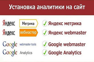 Установка Яндекс Метрики и веб мастер, Гугл Аналитикс и веб мастер
