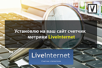 Установлю на ваш сайт счетчик метрики LiveInternet