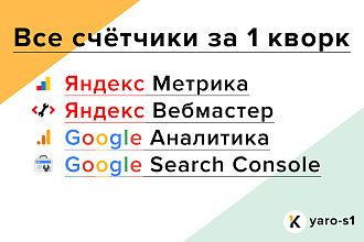 Установка Яндекс Метрики и Google Analytics + Подключение вебмастеров