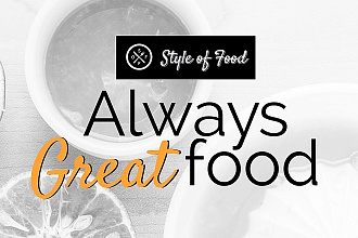 PSD шаблон Style of food для кафе или ресторана