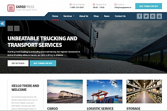 Trucking Theme на WordPress. 4 премиум шаблона для логистики