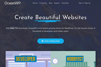 OceanWP тема WordPress и премиум расширения