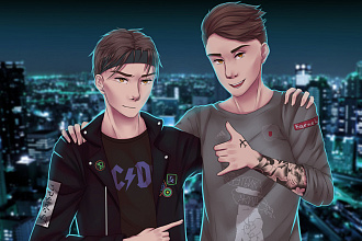 Рисунок в аниме стиле