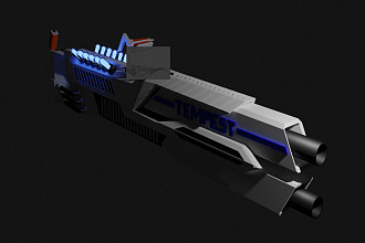 Создам 3D модель оружия по чертежу
