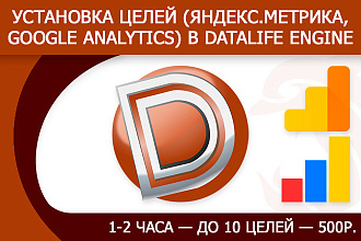 Установка в DataLife Engine целей от Яндекс Метрика, Google Analytics