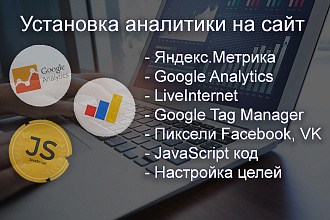 Установлю аналитику, счетчик Яндекс. Метрики, пиксели на сайт