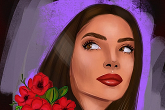 Нарисую портрет по фото в Procreate