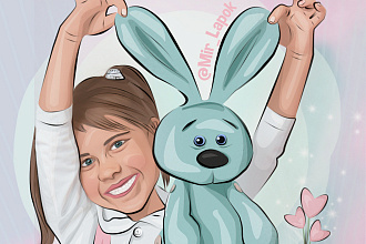 Иллюстрация по фотографии с прорисовкой деталей