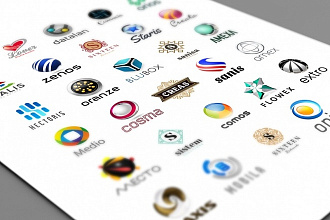 Огромный набор редактируемых шаблонов для логотипов