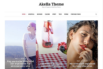 Тема Akella -для WordPress Theme
