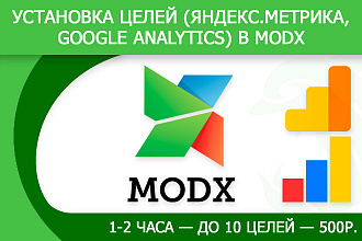 Установка целей - Яндекс Метрика, Google Analytics - в MODX