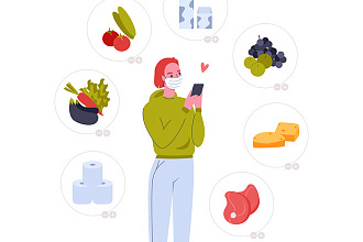 Векторная иллюстрация, персонаж